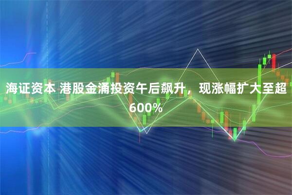 海证资本 港股金涌投资午后飙升，现涨幅扩大至超600%