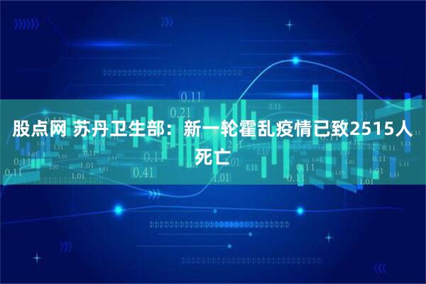 股点网 苏丹卫生部：新一轮霍乱疫情已致2515人死亡